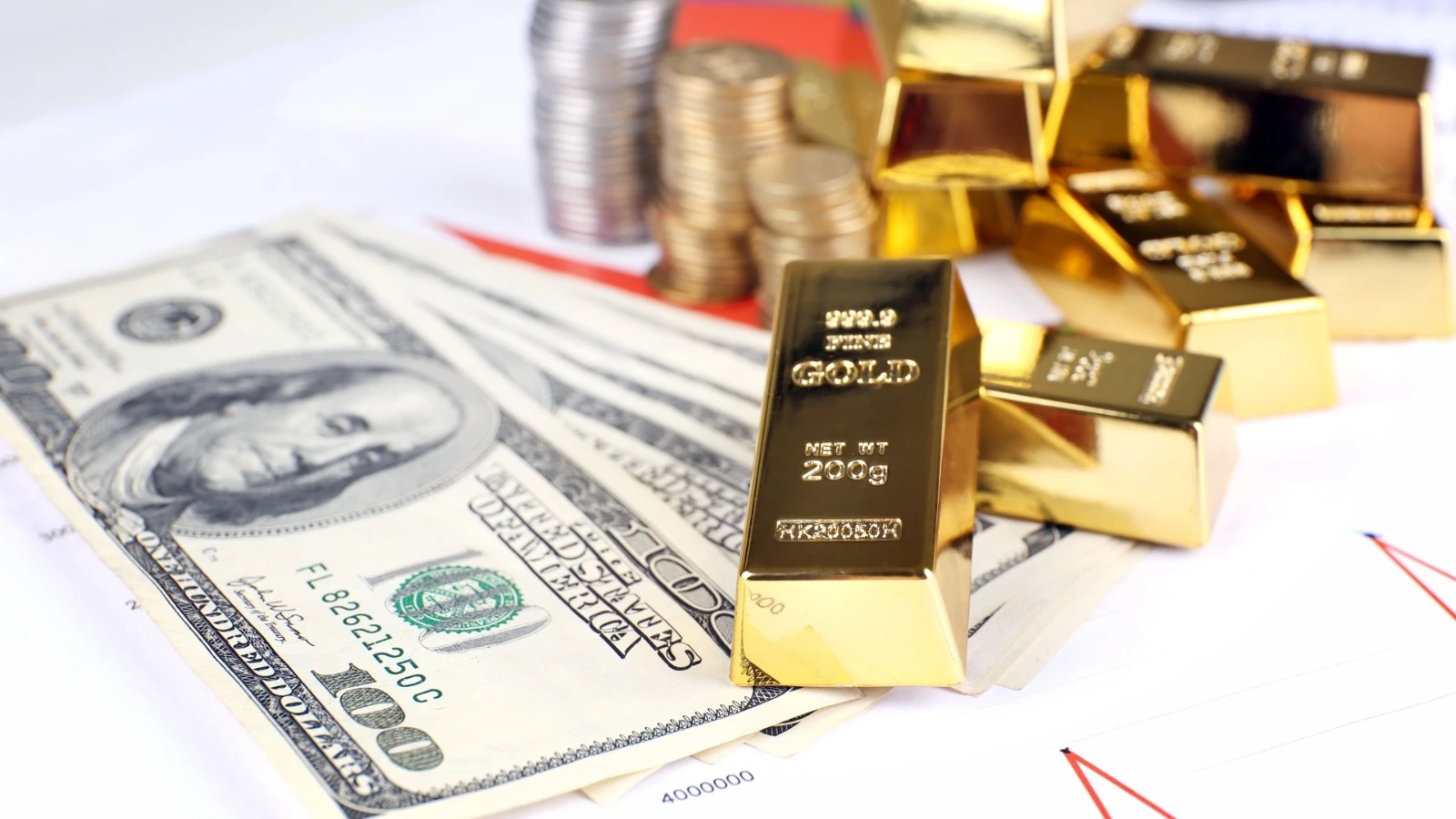 ارتفاع أسعار الذهب والدولار عالميا