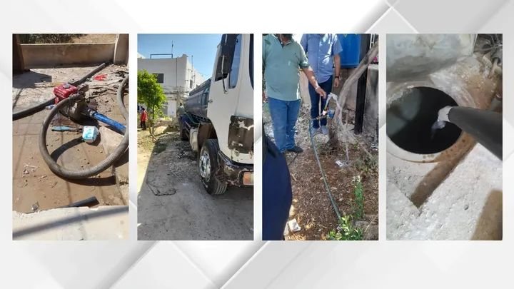 ضبط اعتداءات على خط مياه رئيسي في رمثا وإحالتها للإجراءات القانونية