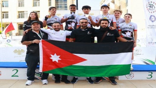 13 ميدالية للأردن في البطولة العربية للدراجات في سوريا