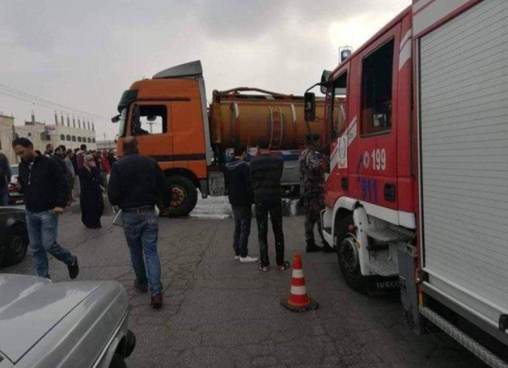 تدهور وانقلاب صهريج محمل بالغاز على الطريق الصحراوي