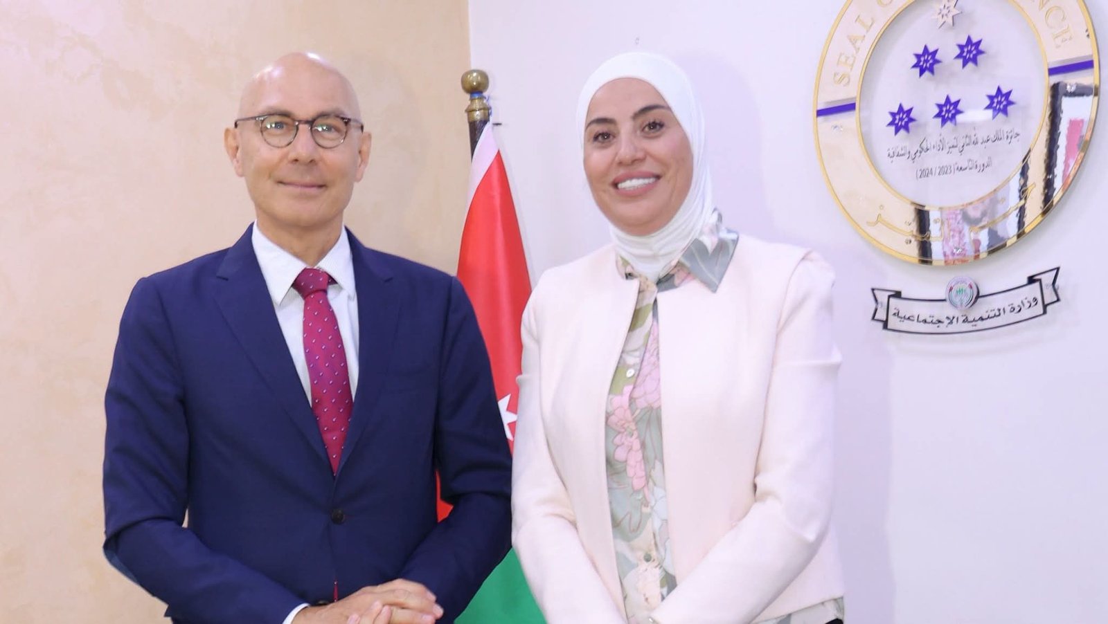 بني مصطفى تبحث مع المفوض السامي لحقوق الإنسان تعزيز التعاون الاجتماعي