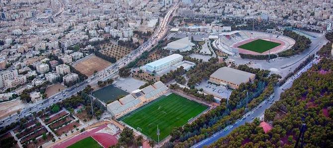 رفع جاهزية المرافق الرياضية في مدينة الحسين للشباب