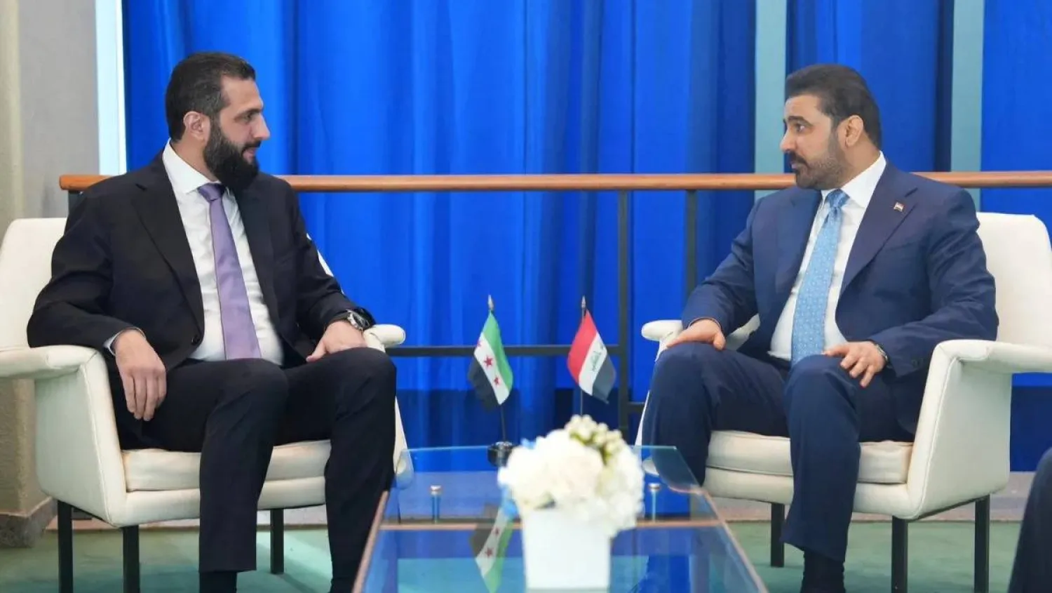 الشرع والزيدي يبحثان تصدير النفط العراقي عبر خط بانياس