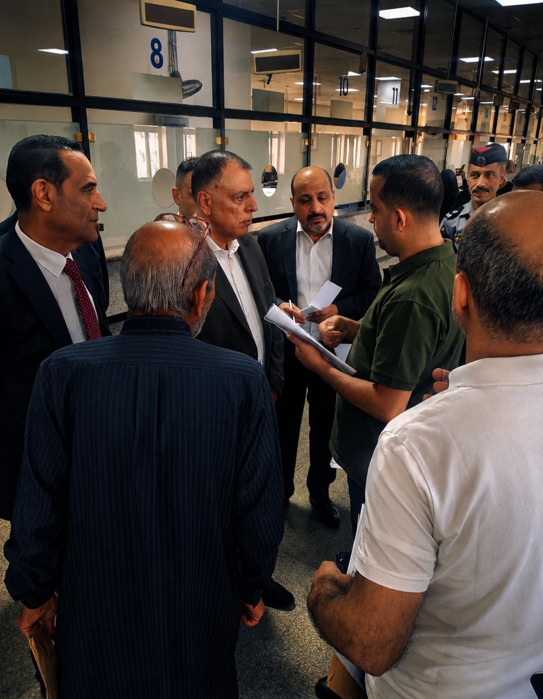 الفراية يتفقد مديرية الجنسية ويستمع للمراجعين ويوجه بتطوير الخدمات المقدمة