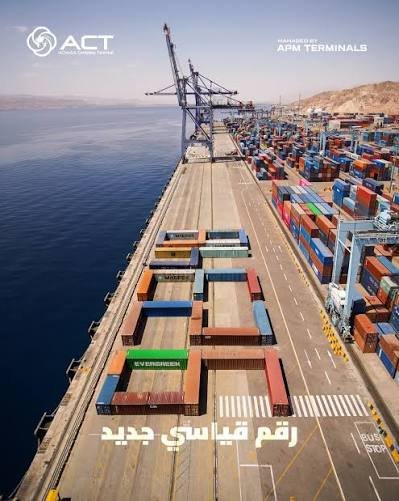 أداء تشغيلي رفيع المستوى في ميناء الحاويات وتسجيل مناولة 107,803 حاويات نمطية  خلال شهر أيلول