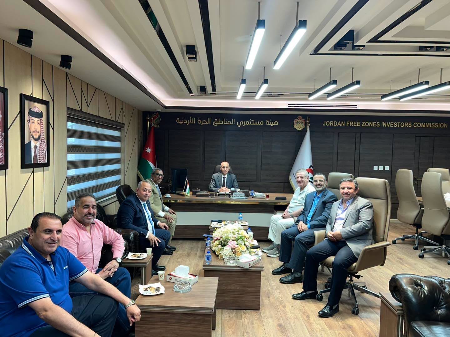 وفد من الاتحاد الدولي لرجال الأعمال يطّلع على فرص الاستثمار في المناطق الحرة الأردنية